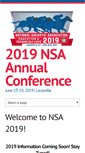 Mobile Screenshot of nsaconference.org